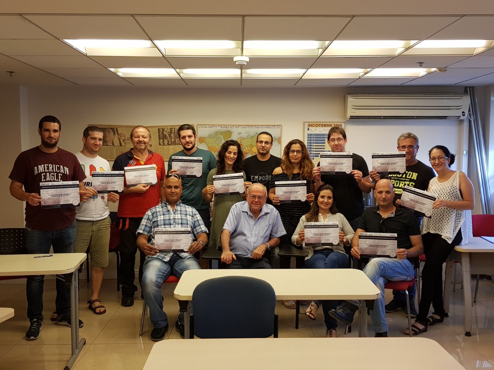 סיום קורס ניהול רכש, קניינות ולוגיסטיקה מחזור 86