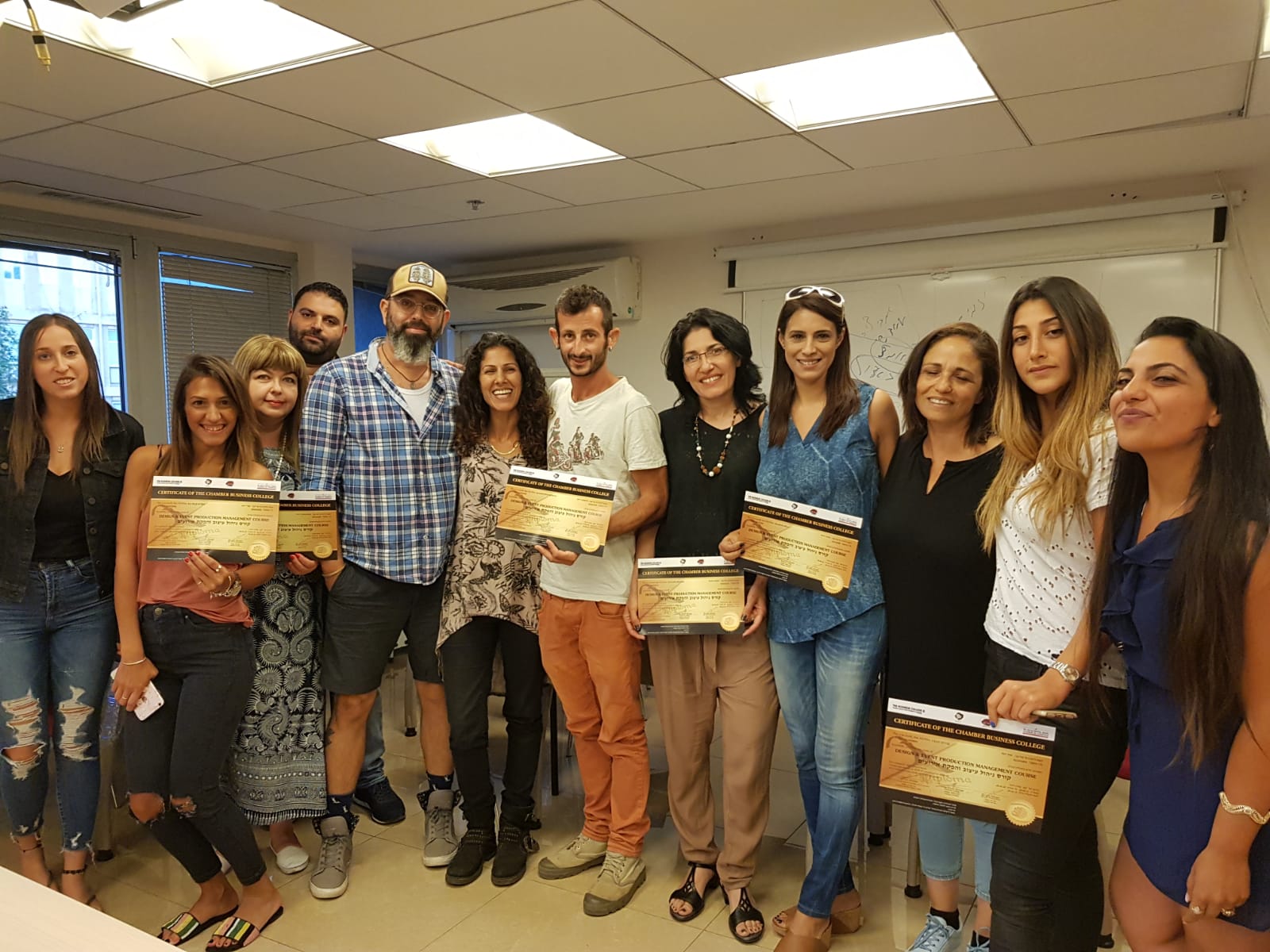סיום קורס ניהול והפקת אירועים מחזור 18